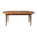 Eikenhouten ovale eettafel met poten